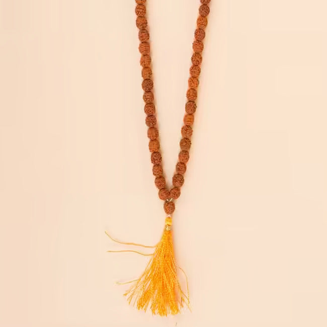 Authentic Isha Panchamukhi (five-faced) Rudraksha Mala. Consecrated at Dhyanalinga. Your cocoon of energy (6 mm)